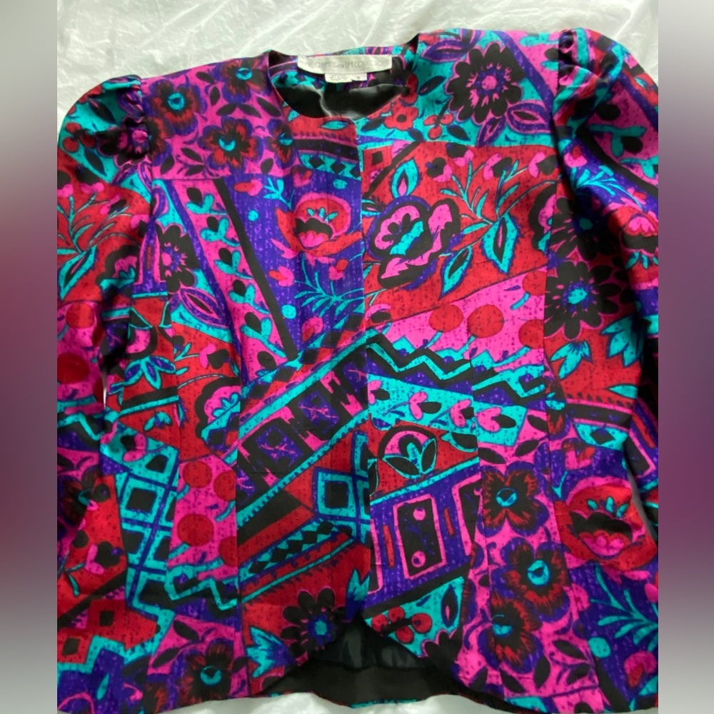 Anne Crimmins for Umi Collection SZ 6, silk blazer and skirt. Vintage. Lovely. - Picture 10 of 15